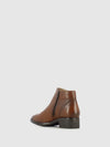 Botins com Fecho em Cognac